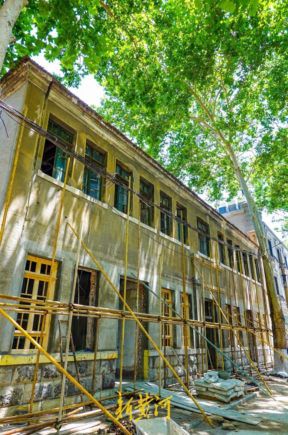 济南老商埠临街小洋楼启动修缮 修旧如旧重现历史风貌