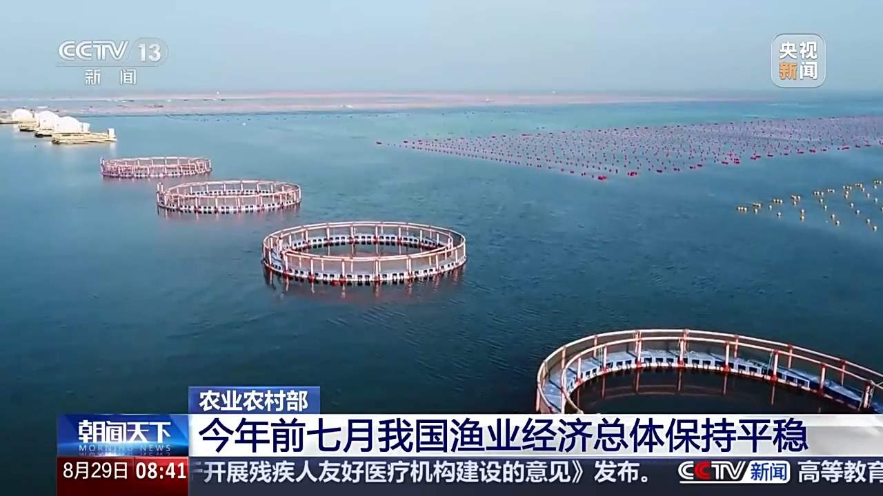 成交量、成交额双增长 今年前七个月我国渔业经济总体保持平稳