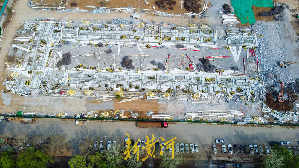 小鸭工业园北侧部分厂房启动拆除