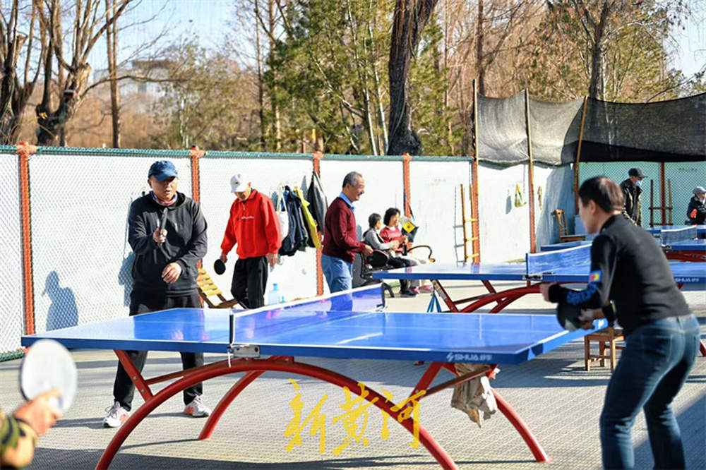 “三九天”泉城市民户外运动享受冬日暖阳