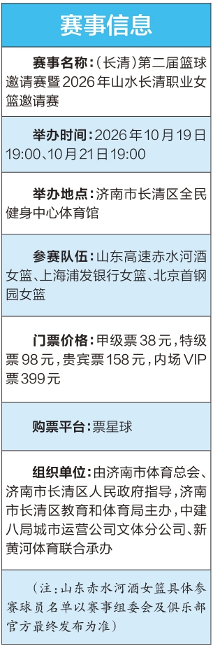 全新山东女篮有多强？2026山水长清邀请赛见真章