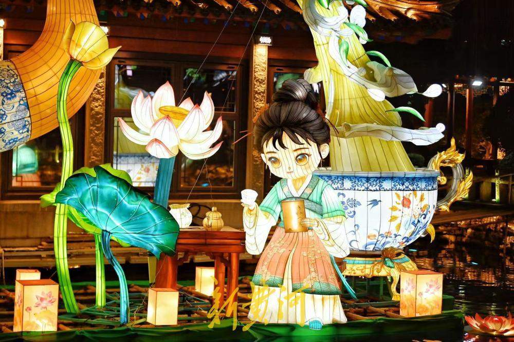 泉在济南过大年丨济南市第45届天下第一泉迎春花灯会试亮灯增年味