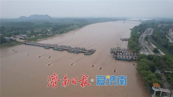 黄河主汛期即将来临，济南段泺口浮桥已拆除