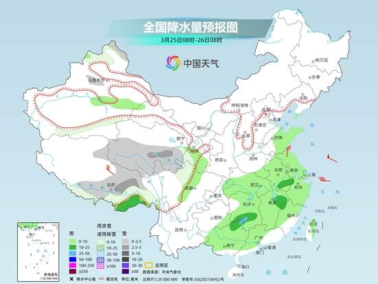 江南江汉等地有强降雨伴强对流 中东部将迎明显降温