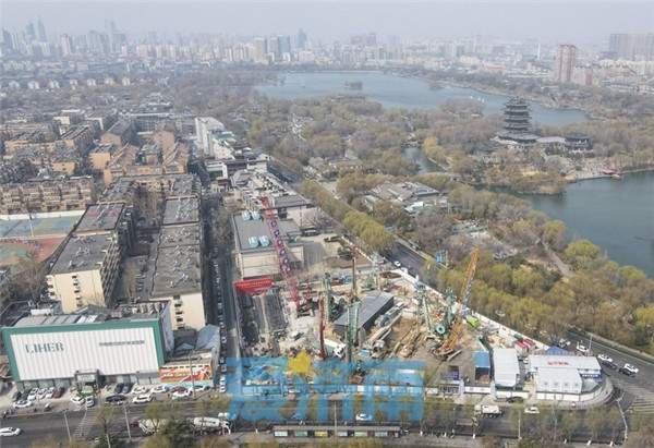 济南轨交6号线“湖畔地铁站” 土建施工取得重要进展