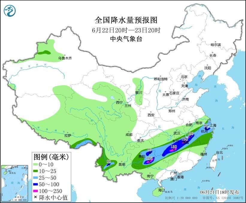 中央气象台：苏皖鄂湘黔桂等地强降雨持续 京津冀鲁豫等地有高温天气