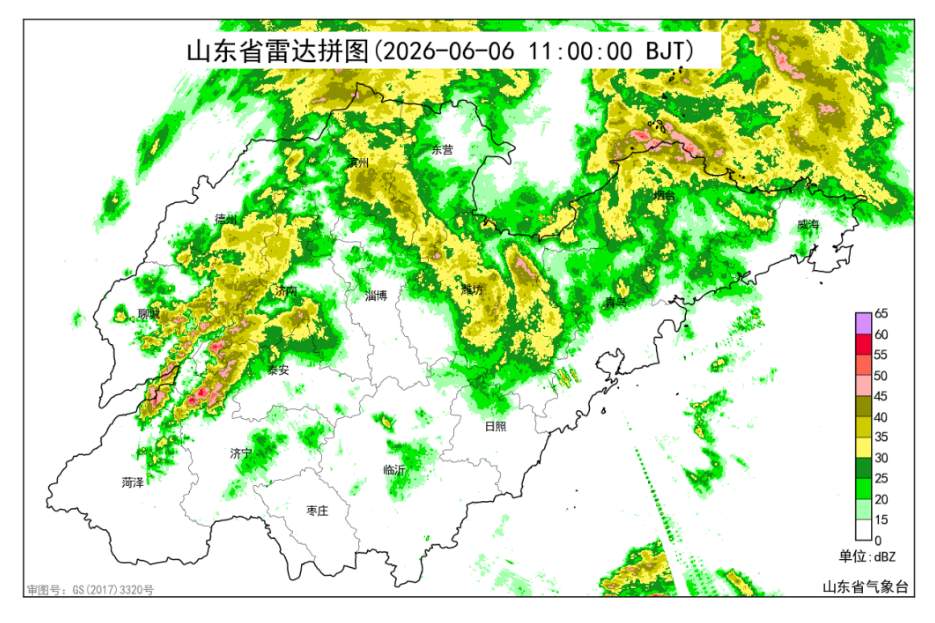 济南预计未来3小时降雨仍将持续，最大1小时降雨量15毫米左右