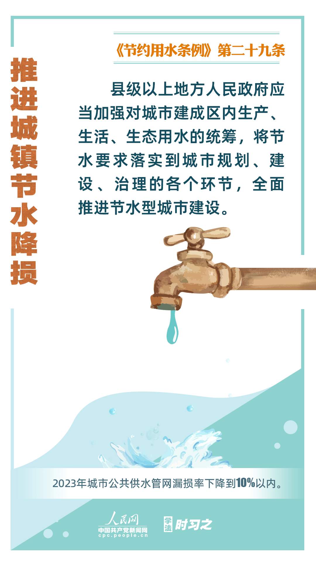 学法时习之｜《节约用水条例》5月1日起施行 促进全社会节约用水