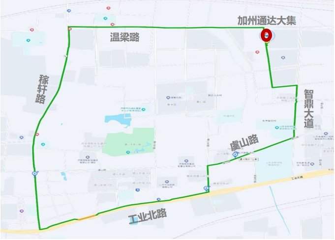 方便市民节前购置年货，济南公交开通加州大集专线