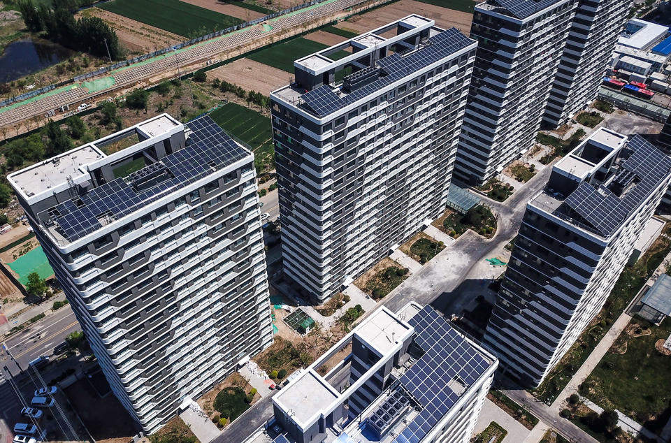 航拍起步区大桥组团总部经济区：人才公寓即将启用