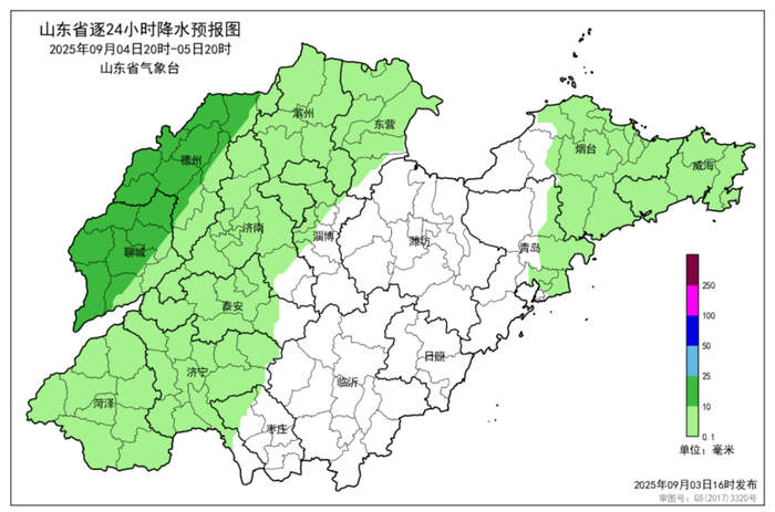 今天山东12市出现降雨,5日至6日全省将迎较明显降雨过程