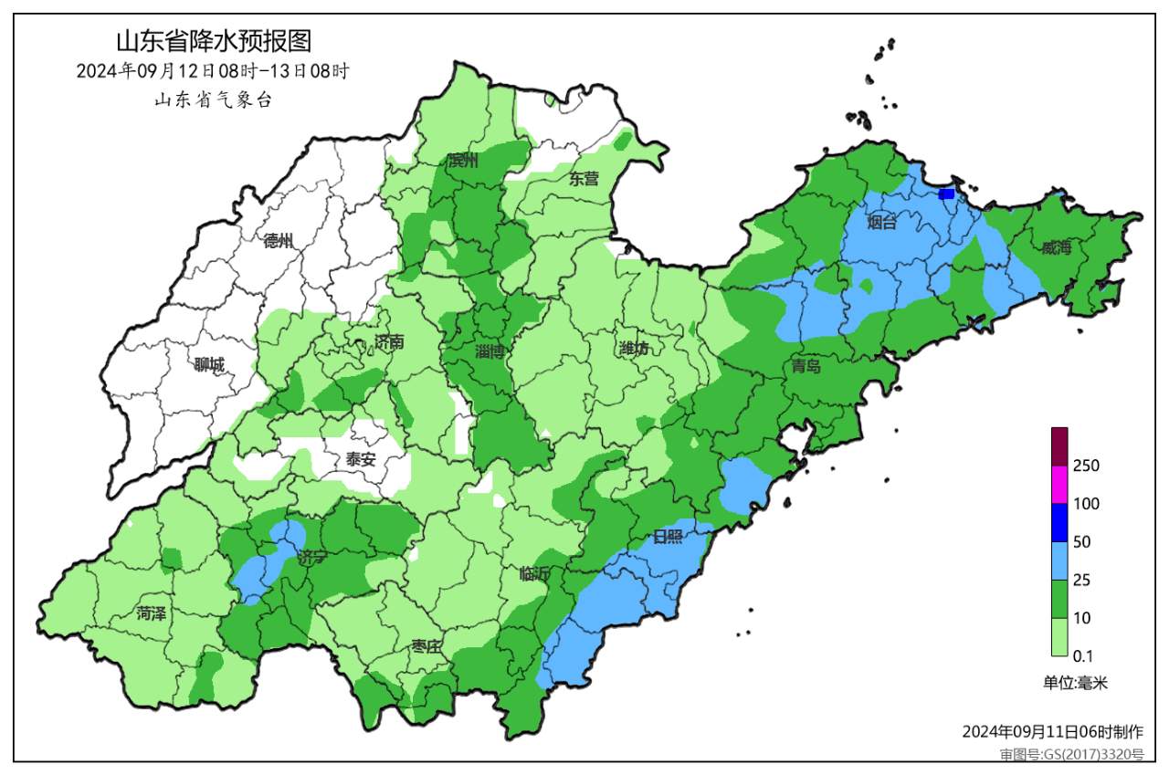 11日至15日，山东中南部地区开启雨雨雨雨模式