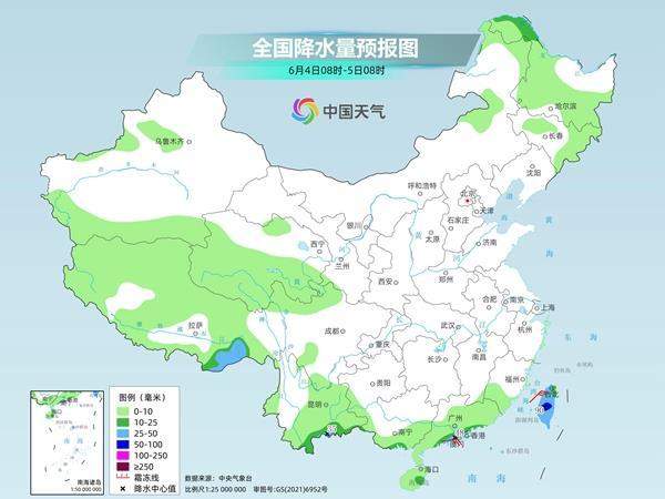 华南沿海等地较强降雨持续 华北黄淮高温发展增多