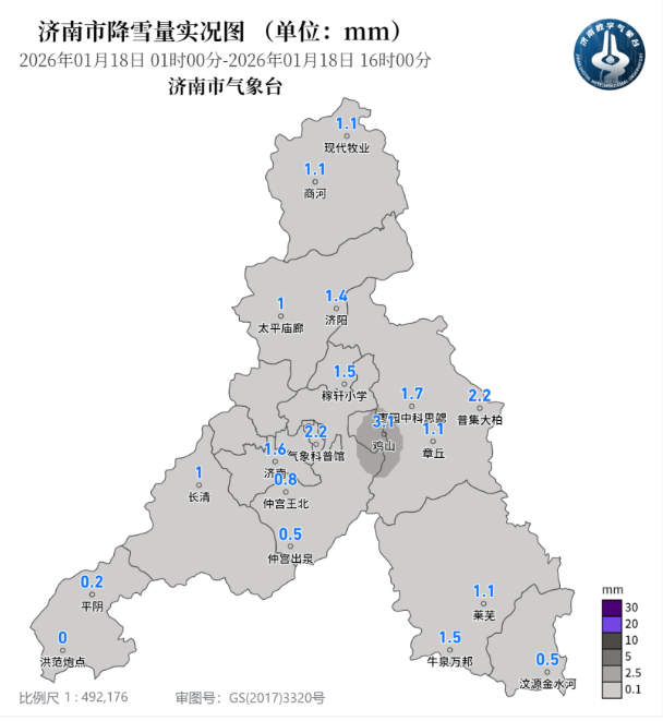 济南双预警持续生效！小雪叠加持续低温，最低温跌至-15℃
