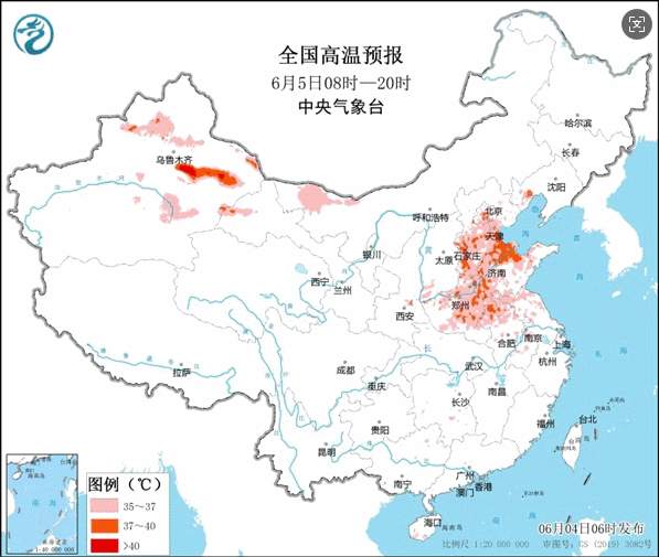 北方多地炎热升级 明后天华北黄淮等地进入高温范围最广时段