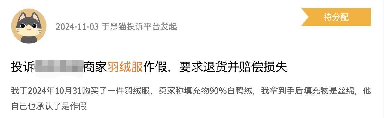 劣质羽绒产品泛滥电商平台 留心这些