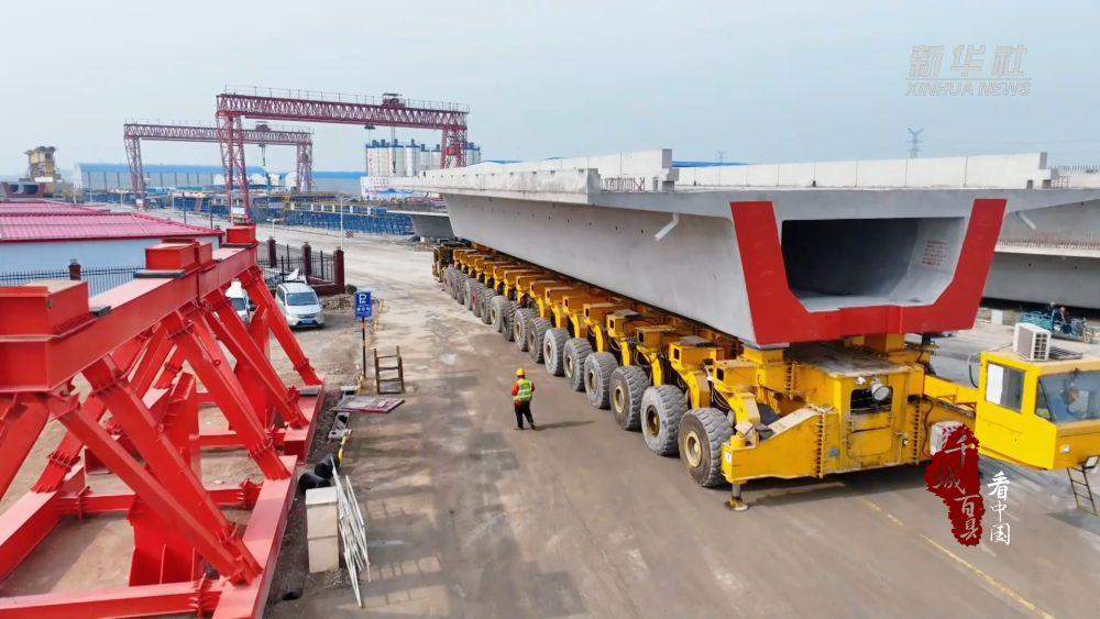 潍宿高铁兰陵段首榀箱梁架设成功