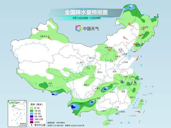 周末我国暴雨范围缩减 下周北方气温将大面积创下半年来新低