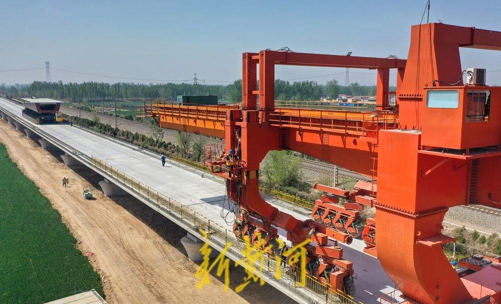 雄商高铁梁山至郓城段箱梁架设任务圆满完成