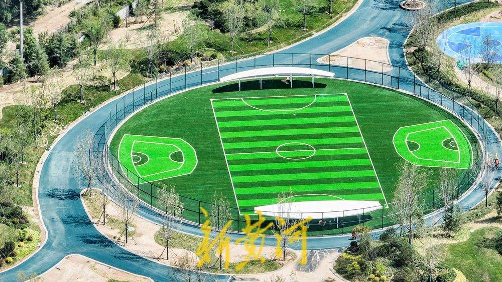 集运动健身自然景观为一体，黄河畔新建绿地公园打造市民休闲好去处