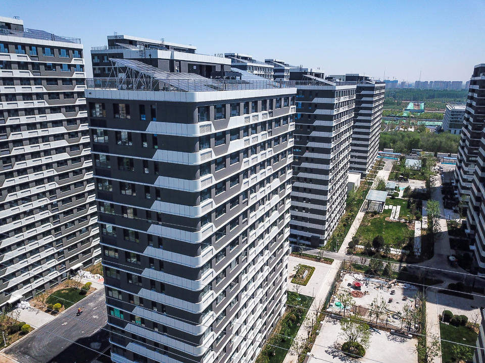 航拍起步区大桥组团总部经济区：人才公寓即将启用