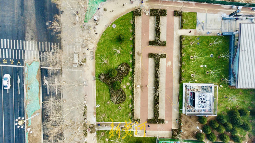 “公园里的地铁站”亮相济南 腊山河公园站揭面纱