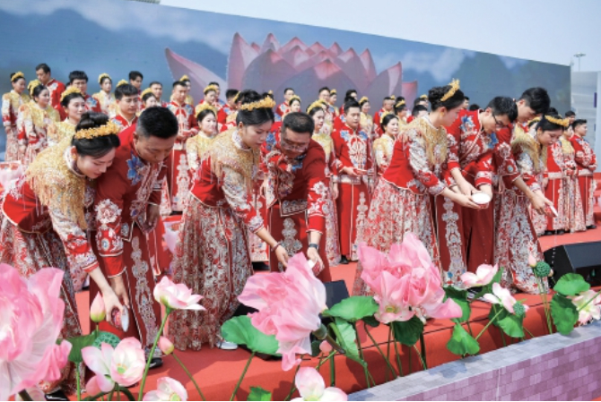 济南市第四届青年人才集体婚礼活动圆满礼成