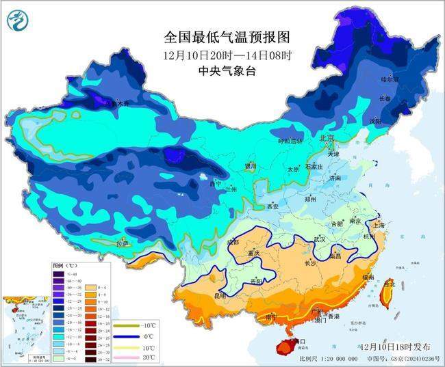 双预警齐发 全国开启“速冻”模式 局地降温可达16℃