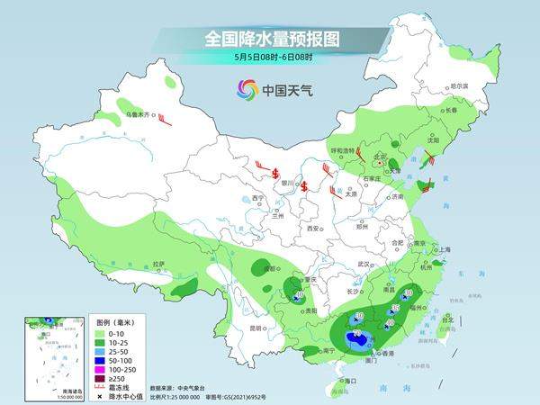 五一假期后三天南方降雨发展 北方多地将现降温风沙