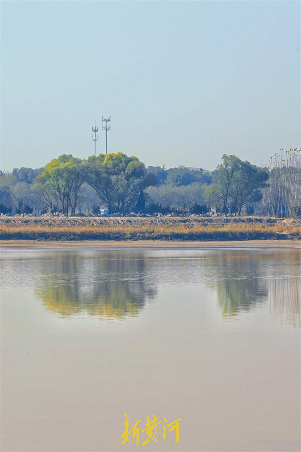 一年四季 泉在济南丨黄河倒影，别具诗意