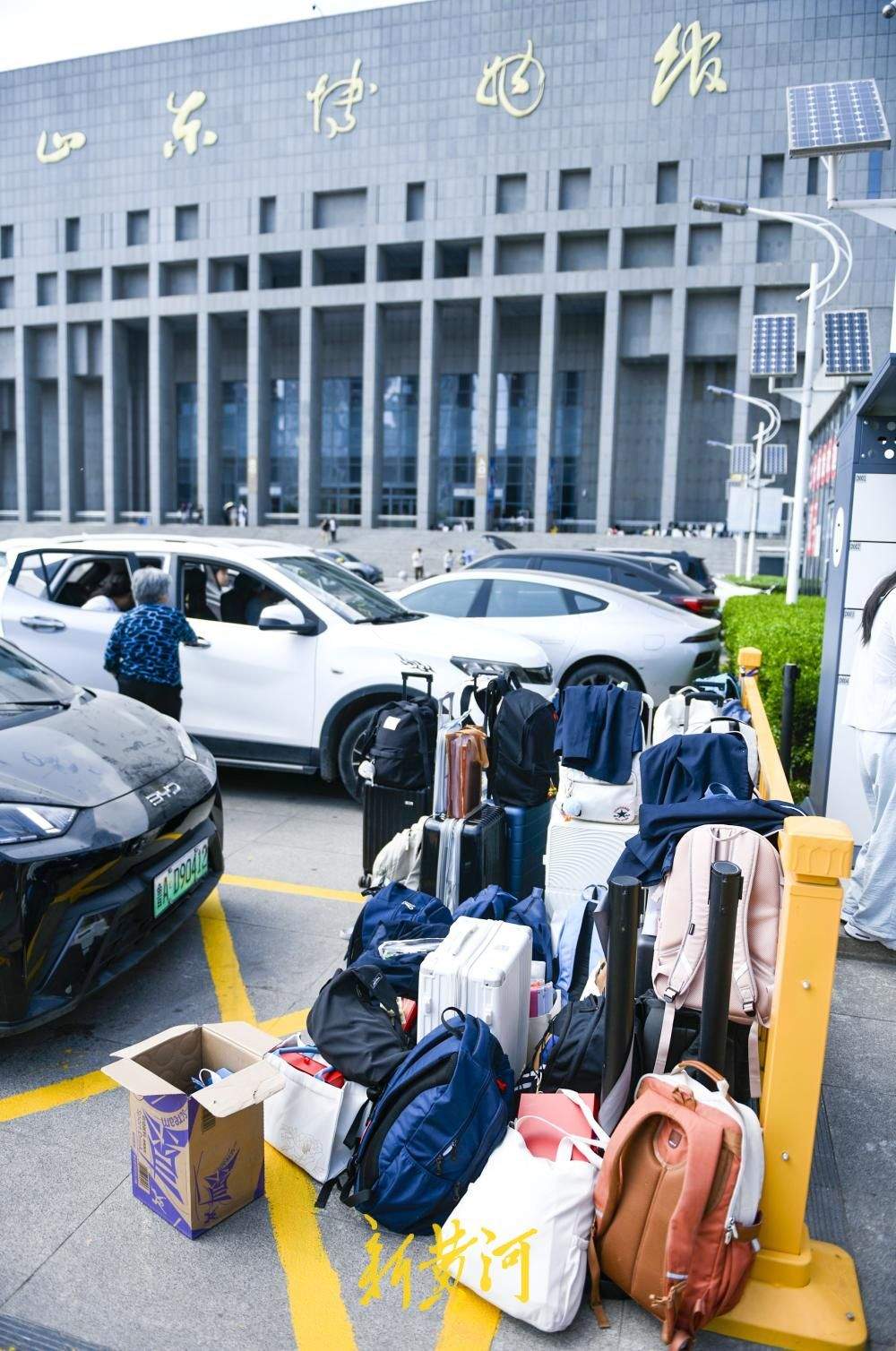 博物馆迎来研学观展高峰，行李“排队”成文明风景线