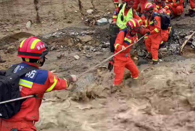 甘肃榆中县强降雨引发山洪 国家消防救援局派工作组赶赴现场
