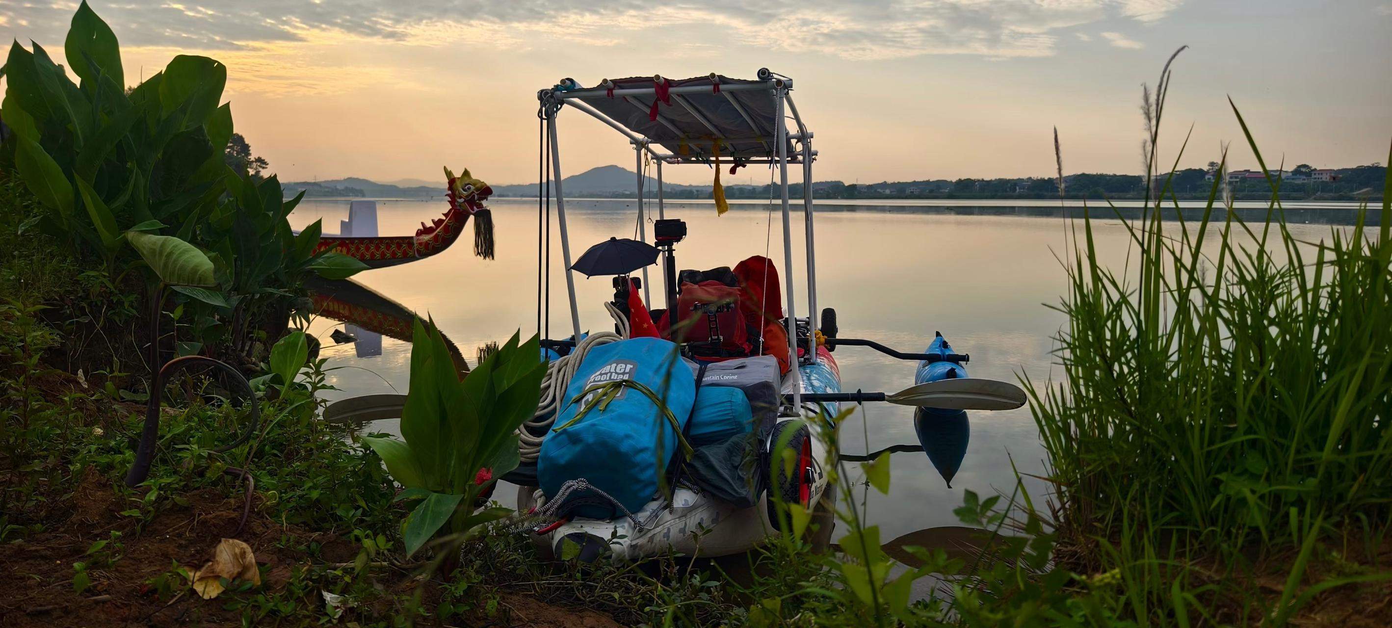 湖南80后男子挑战从湘江源头漂流4000公里至北京：想用这种方式给高考学子加油