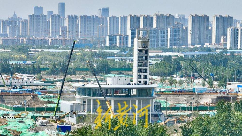 黄河畔新建绿带公园  兼具观景和运动为一体