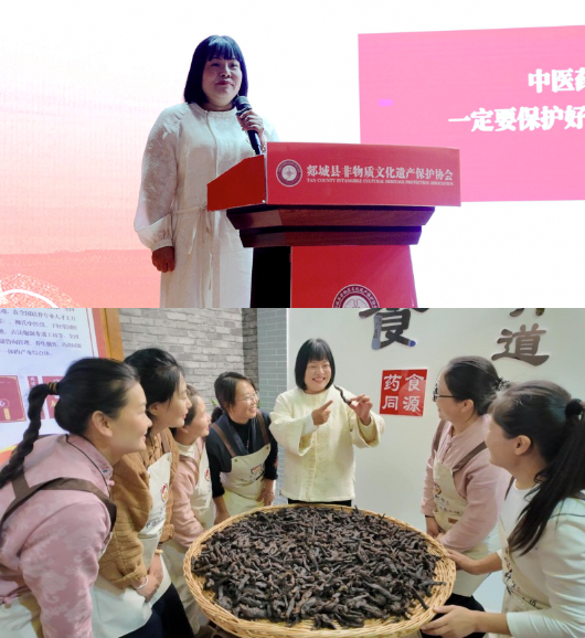 非遗+康养盛会启幕：子轩堂非遗工坊负责人柳琳做专题报告