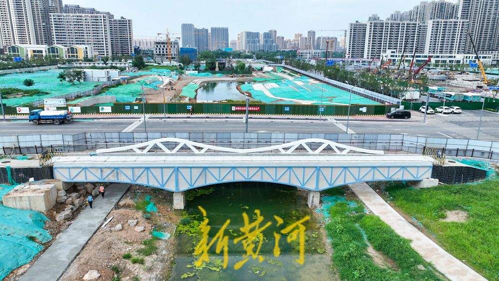 项目强省会｜跨越“中泺河”三座桥梁建成！连通北湖片区多条道路