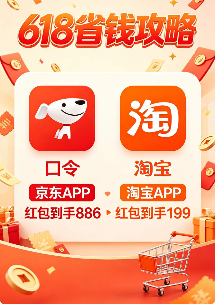 618别当冤大头！2026京东淘宝618完全攻略：46天活动周期、8大核心口令、3重优惠叠加，一文看懂怎么买最省