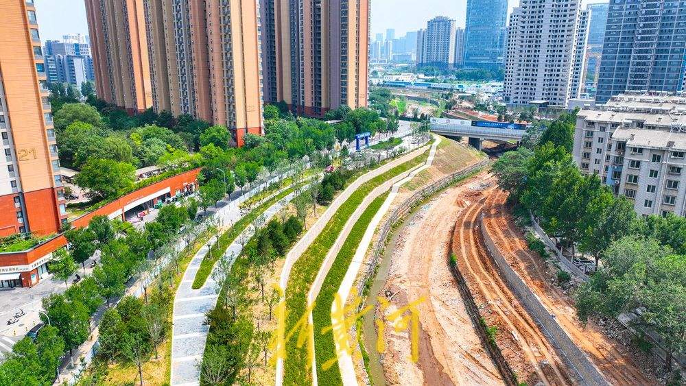 大辛河提升改造 泄洪河道变身景观河