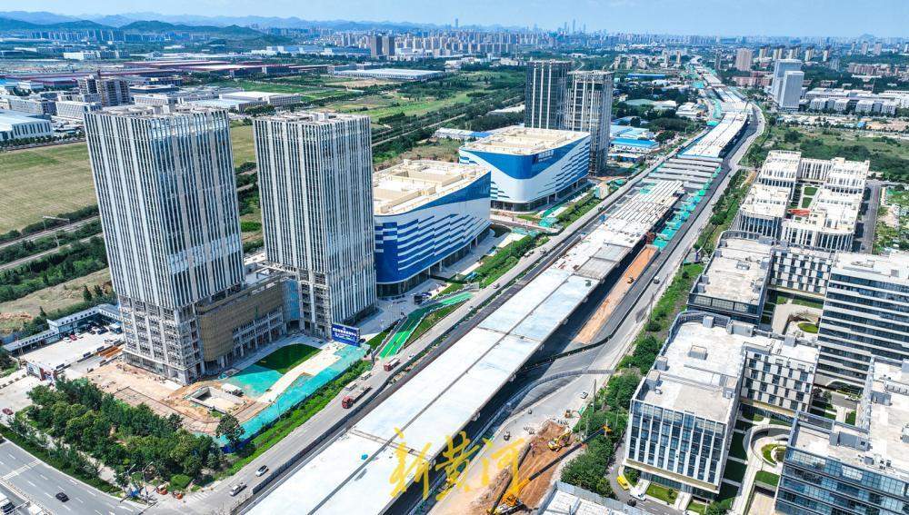 工业北路快速路东延建设推进 高架长龙初步显现