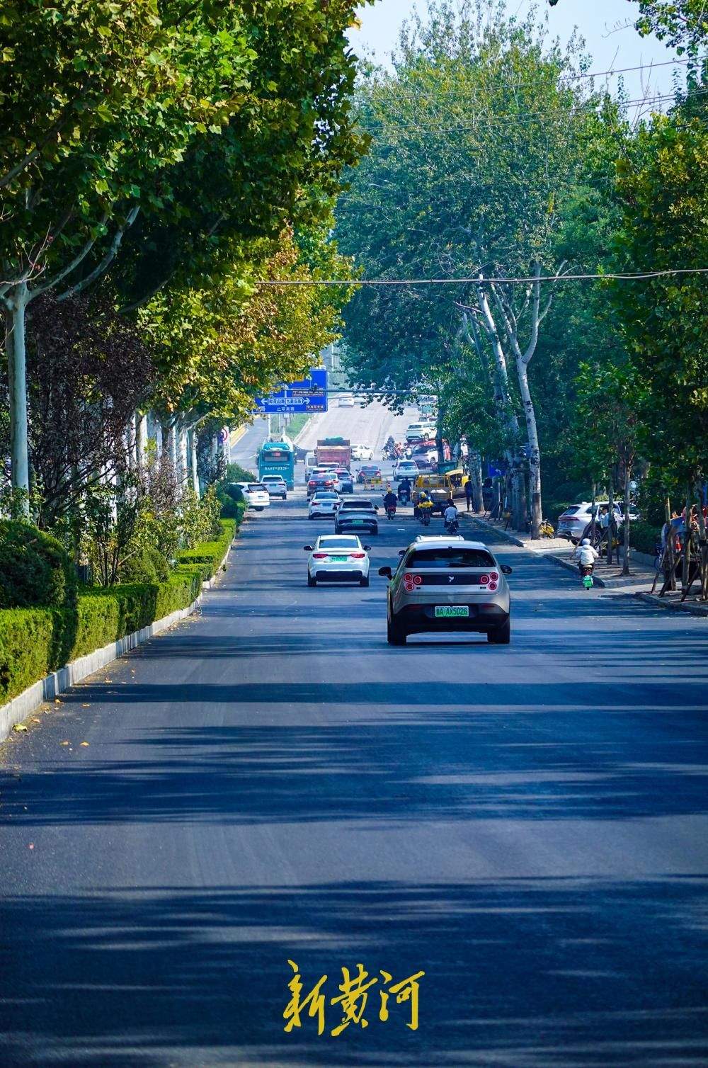 济南二环南路南侧车道沥青摊铺全面展开，道路焕新进入冲刺阶段