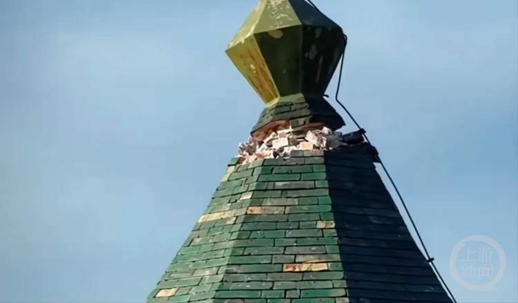 银川承天寺塔塔尖因地震受损？景区：将修复