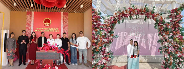 山东106家婚姻登记处假期为“爱”加班，五一当日共办理结婚登记1321对