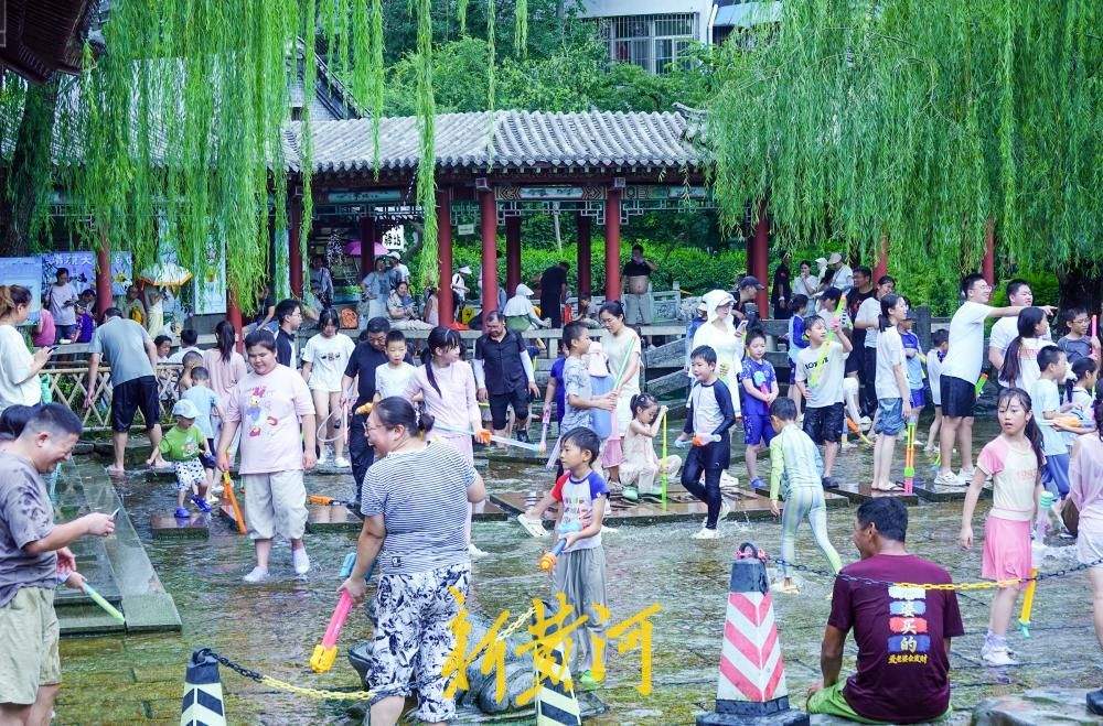 济南持续高温催热亲水游 戏水纳凉迎高峰