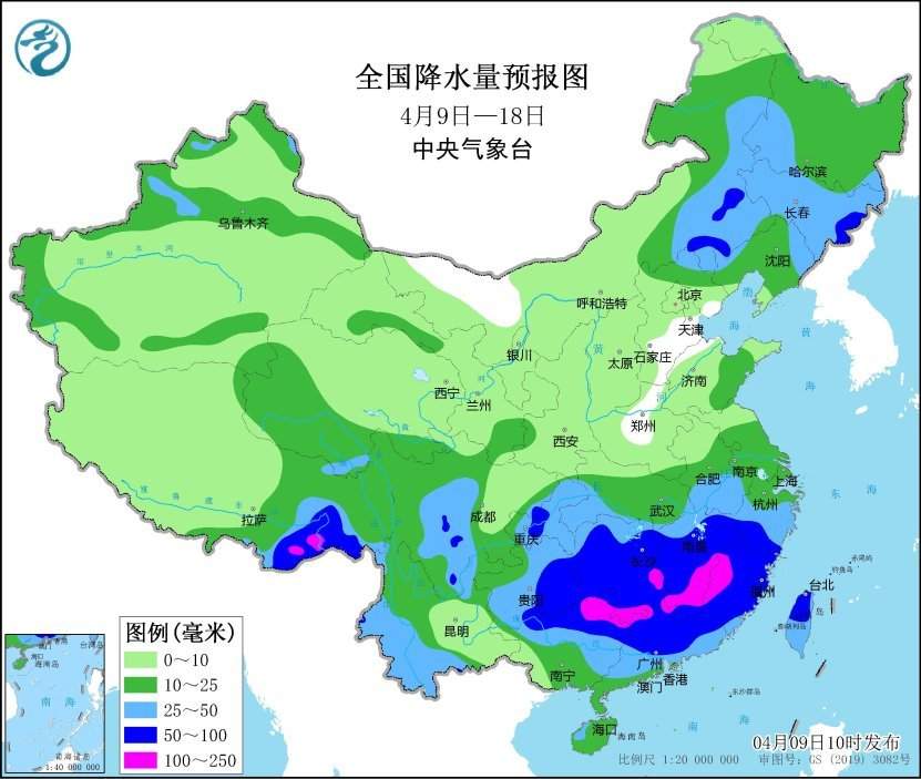 中央气象台：江南华南将有明显降雨过程 较强冷空气将影响中东部地区
