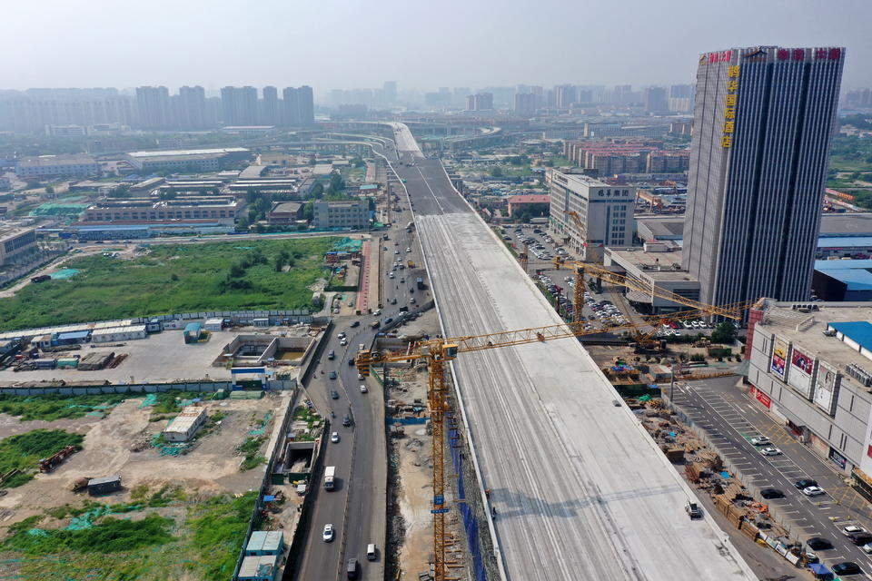 济南黄河大桥复线桥进入收尾冲刺阶段，年底具备通车条件