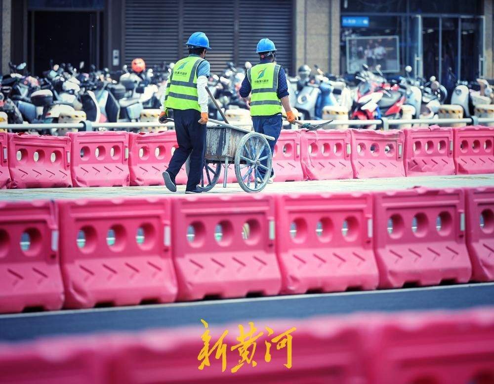 济南经一路西市场改造工程收尾，道路功能正逐步恢复