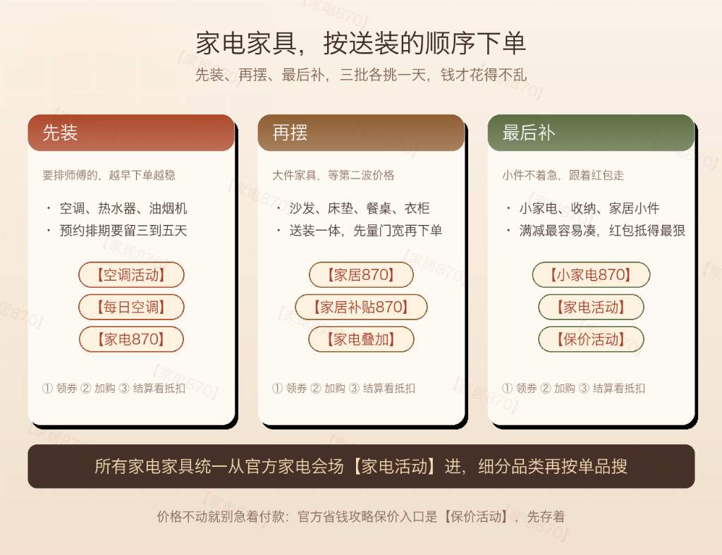 别死等11月11日：双十一后三波，才是家电与数码的真低价 京东10月26日第二阶段开领、11月4日第三阶段接档、11月10日晚8点终极叠加；淘宝超级红包每天领到11月13日