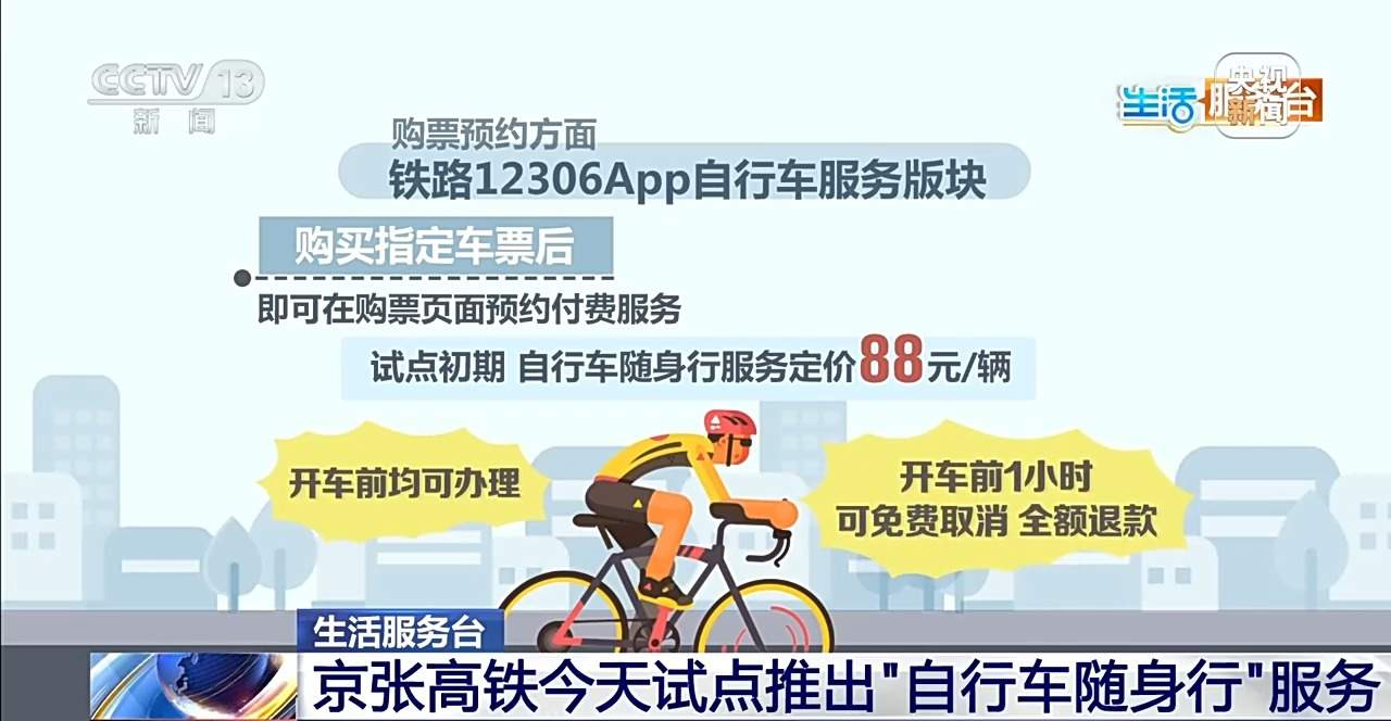 除了自行车 这些意想不到的物品也能带上高铁