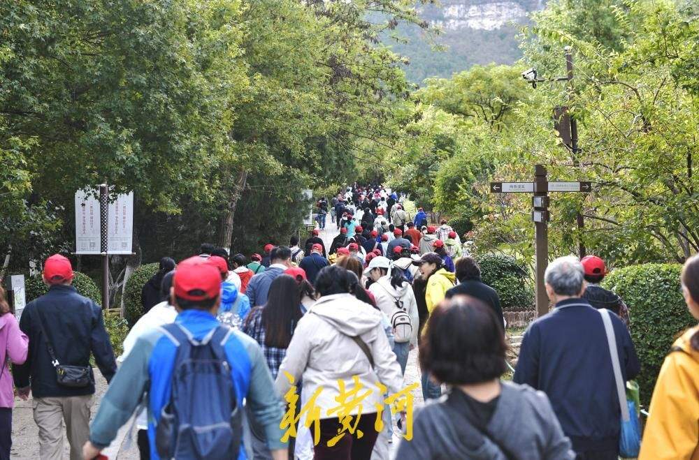 济南佛慧山重阳节迎登山客流高峰，市民登高赏秋享佳节
