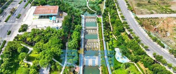 雨后山水汇聚补源 济南凤凰湖山清水秀水量充足